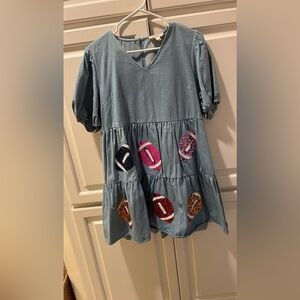 Boutique football sequin dress size large